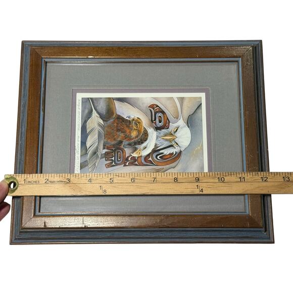 Jody Bergsma Eagle Spirit Art Print Framed Matte Signed Numbered Native American - Picture 14 of 15